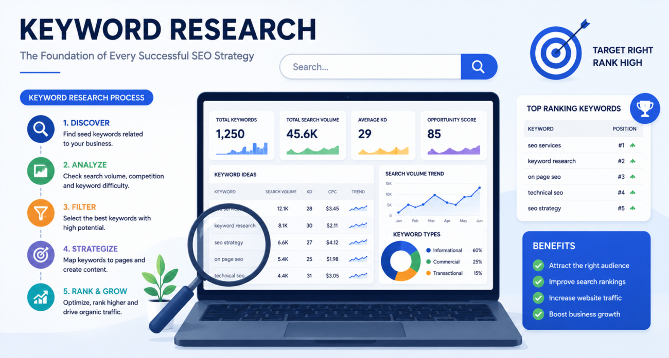 Keyword Search - SEO Optimization - Digital Encraft